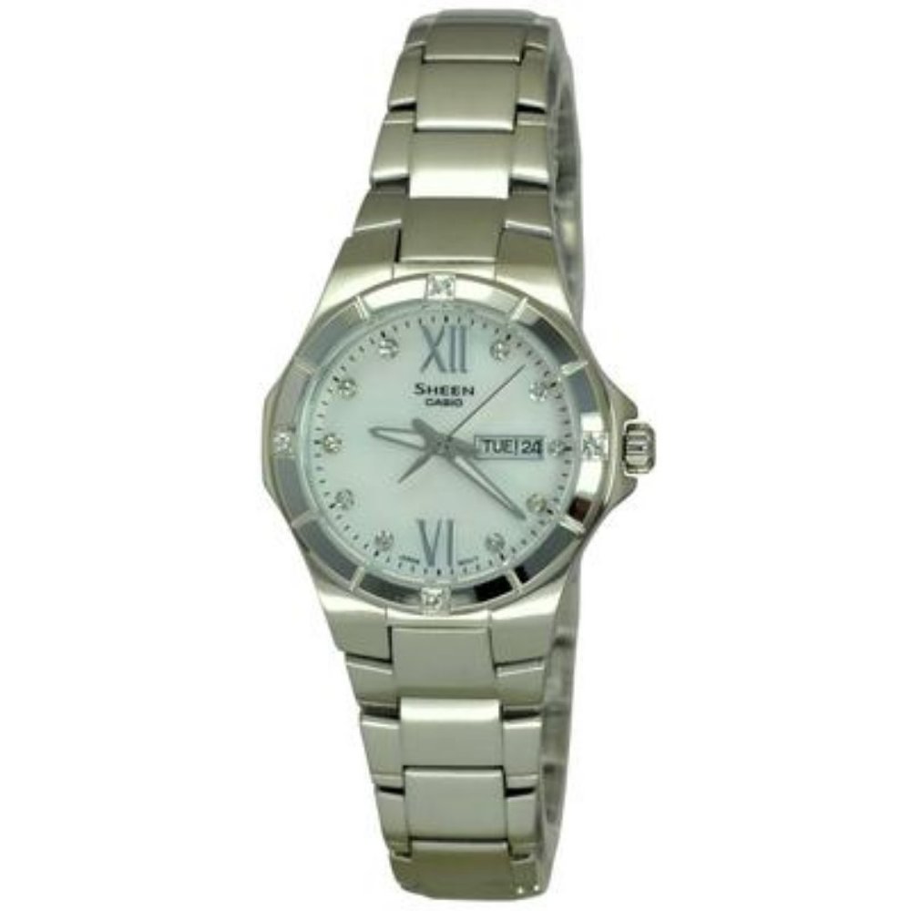 Casio Sheen Swarovski®Studded Dial Analog Quartz